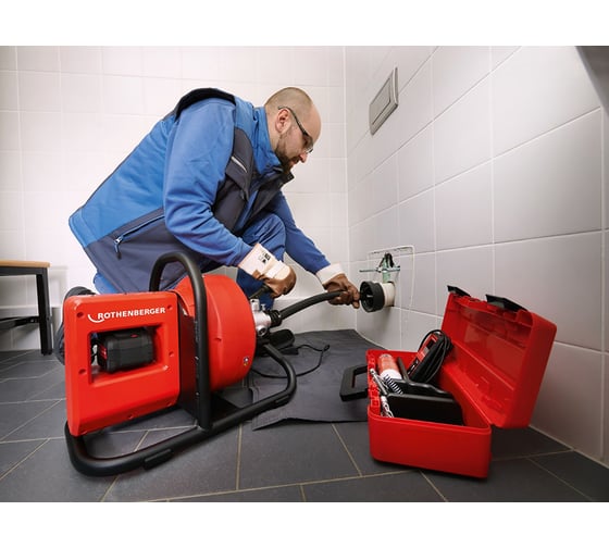 Аккумуляторная машина для прочистки труб Rothenberger RODRUM VarioClean 1000003348