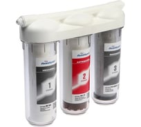 Система для фильтрации воды СИМАЛЕНД АБФ-ТРИА - АНТИЖЕЛЕЗО 3-х ступенчатый, для жесткой воды, кран 7745901