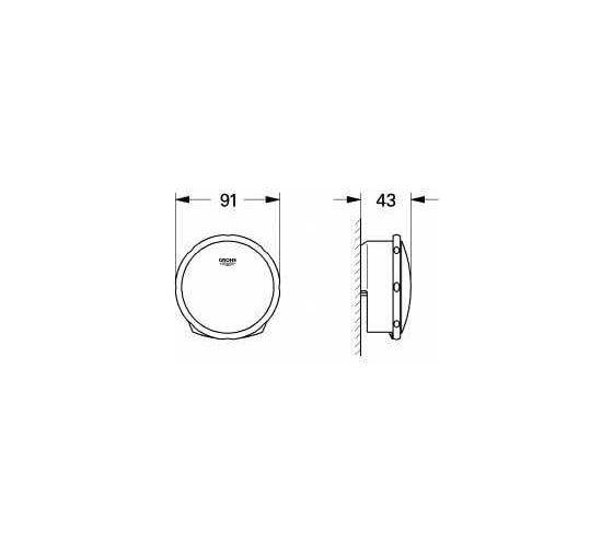 Наливной, сливной и переливной гарнитур GROHE Talentofill цвет темный графит матовый 19952AL0