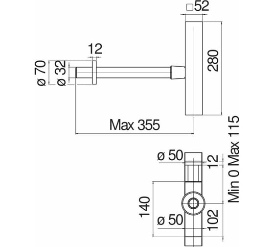 Сифон Nobili AV00102/3CR 00000038973