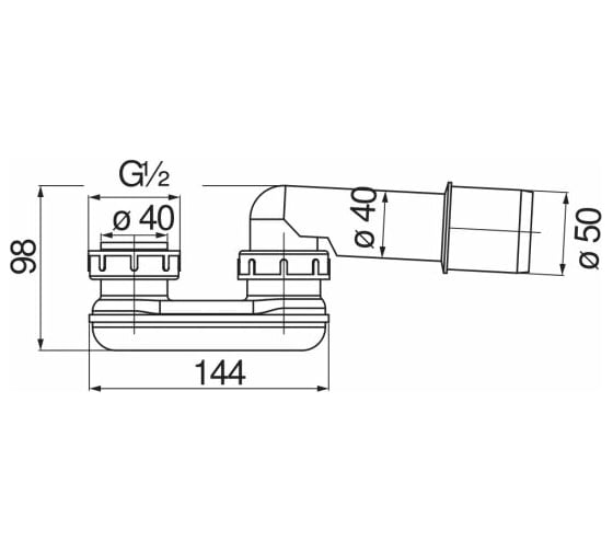 Сифон NOBILI AV00109/3CR 00000106662
