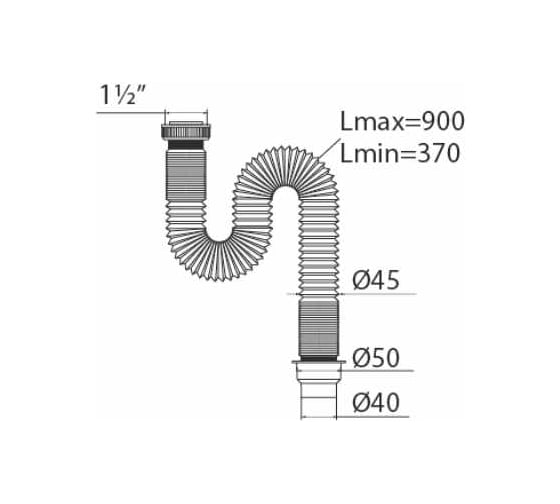 Гофротруба VIRPLAST VIR 1.1/2 40/50 Элит L900мм 100110 30980622
