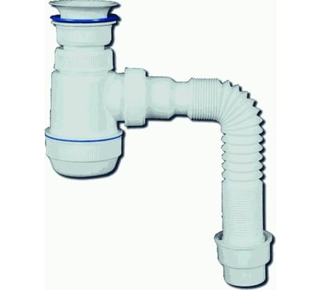 Сифон VIRPLAST МИНИ Элит пласт.выпуск, гофра 40/50 100330