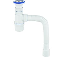 Сифон VIRPLAST Элит 1.1/2 х40 нерж.чашка, с гофрой 40/50 600мм 100420