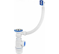 Сифон VIRPLAST Элит 1.1/2х40 с переливом 100419