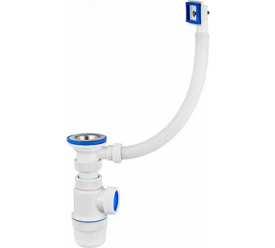 Сифон VIRPLAST Элит 1.1/2х40 с переливом 100419 1