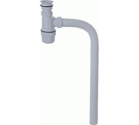 Сифон VIRPLAST 1.1/2 пластиковый выпуск, с гибкой трубой 40мм 70902