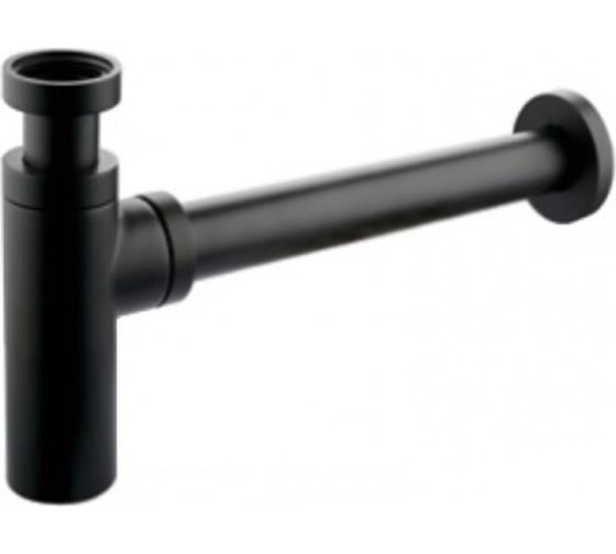 Сифон для раковины KAISER без выпуска Black 958L-Bl