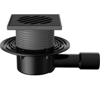 Сливной трап Fachmann T 510.0 POsB 145x145 регулируемый, без гидрозатвора, горизонтальный выпуск 04.033