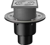 Сливной трап Fachmann T 310.1 SOsP 125x125 регулируемый, без гидрозатвора, вертикальный выпуск 04.018