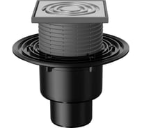 Сливной трап Fachmann T 310.0 SNsP 125x125 регулируемый, с гидрозатвором,  вертикальный выпуск 04.019