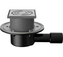 Сливной трап Fachmann регулируемый с сухим затвором T 510.1 SDsP 125x125 горизонтальный выпуск 04.068