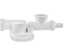 Сифон Wirquin ESPACE 1 1/2 х 40 мм, сверхплоский, с отводом для стиральной машины, без выпуска 30717975