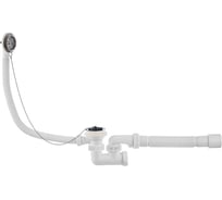 Сифон для ванны Wirquin с выпуском и переливом регул. 1 1/2x40, c гофрированной трубой 40/40x50 30718061