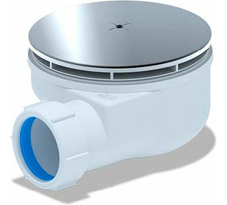 Сифон для душевого поддона АНИ Пласт 1 1/2"х90, h 53 мм, вальцовка E350VAL