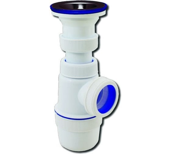 Сифон VIRPLAST "Элит" 1.1/2"х40 с нержавеющей чашкой 70 мм арт.6140 100415 1