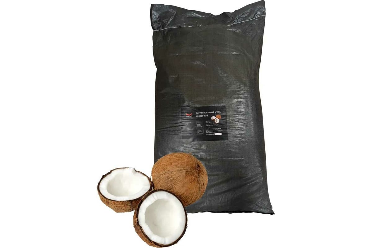 Активированный кокосовый уголь Siberia "Coconut" mesh 12х30 (25 кг, 50 ...