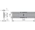 Чугунная решетка Aquastok щелевая Norma DN100 C250 500x136x15 (31013C) 549109 3