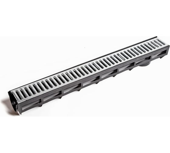 Лоток Aquastok AQUA-TOP DN90 H100 A15 1000x135x100 с оцинкованной решеткой (комплект) (1091н) 549068