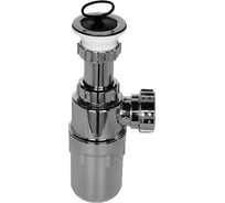 Сифон McAlpine 40 универсальный (с вставкой антисифон) хром, пластик MRSK13R-CP