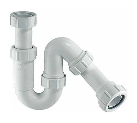 Сифон McAlpine без выпуска d32, трубный (вых. компресионный) MRW7