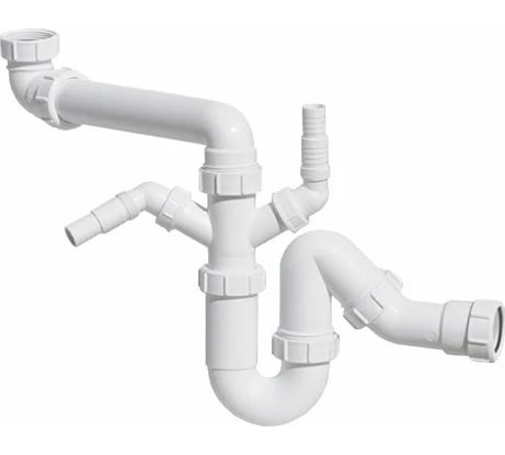 Сифон McAlpine без выпуска d40-40 P/S-образный, с 2-мя носиками MRSK7-5571