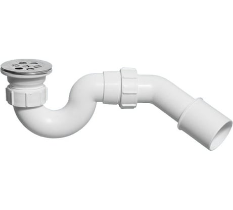 Сифон для поддона McAlpine S образный, универсальный (выпуск 70 мм) 50/60-1 1/2, h=104 мм MRS1