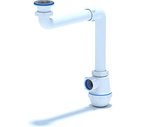 Сифон для кухонной мойки АНИ пласт "Грот", 1 1/2"х40 A5000