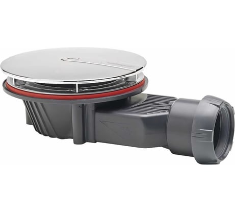 Сифон для душевого поддона Wirquin SLIM сверхплоский сухой затвор слив D90 мм 30723365