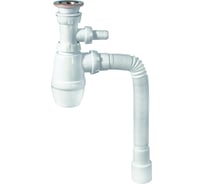Сифон для раковины Wirquin Минор с выпуском, отводом для стиральной машины 30987141