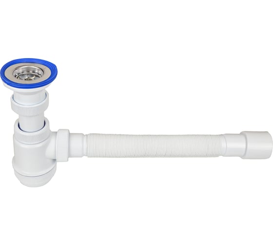 Сифон для раковины с выпуском и гибким соединением VIRPLAST 30987145