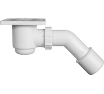 Душевой трап STYRON  с решеткой из нержавеющей стали 100х100, 50 мм STY-508-1