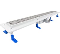 Душевой лоток STYRON с решеткой из нержавеющей стали "HARMONY" 90 см, хром STY-H-90