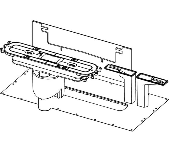 Сифон TECE drainprofile, вертикальный, dn 50 673003