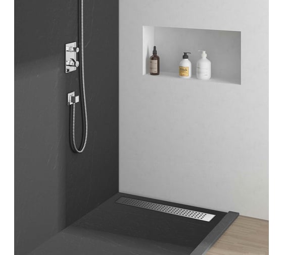 Душевой лоток VINCEA SAY OPTIMA 80 см, хром SAY.601.80.P.PITI