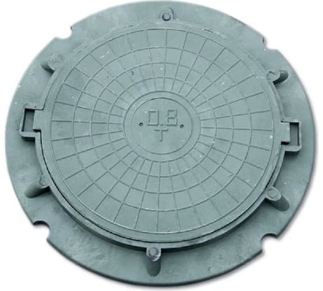 Люк  Агросток полимерно-композитный садовый 750/60/20 мм 0,8 т (зеленый) 23787