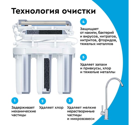 Система очистки воды с обратным осмосом Барьер профи осмо 100 (исп.лайт) Н151Р15