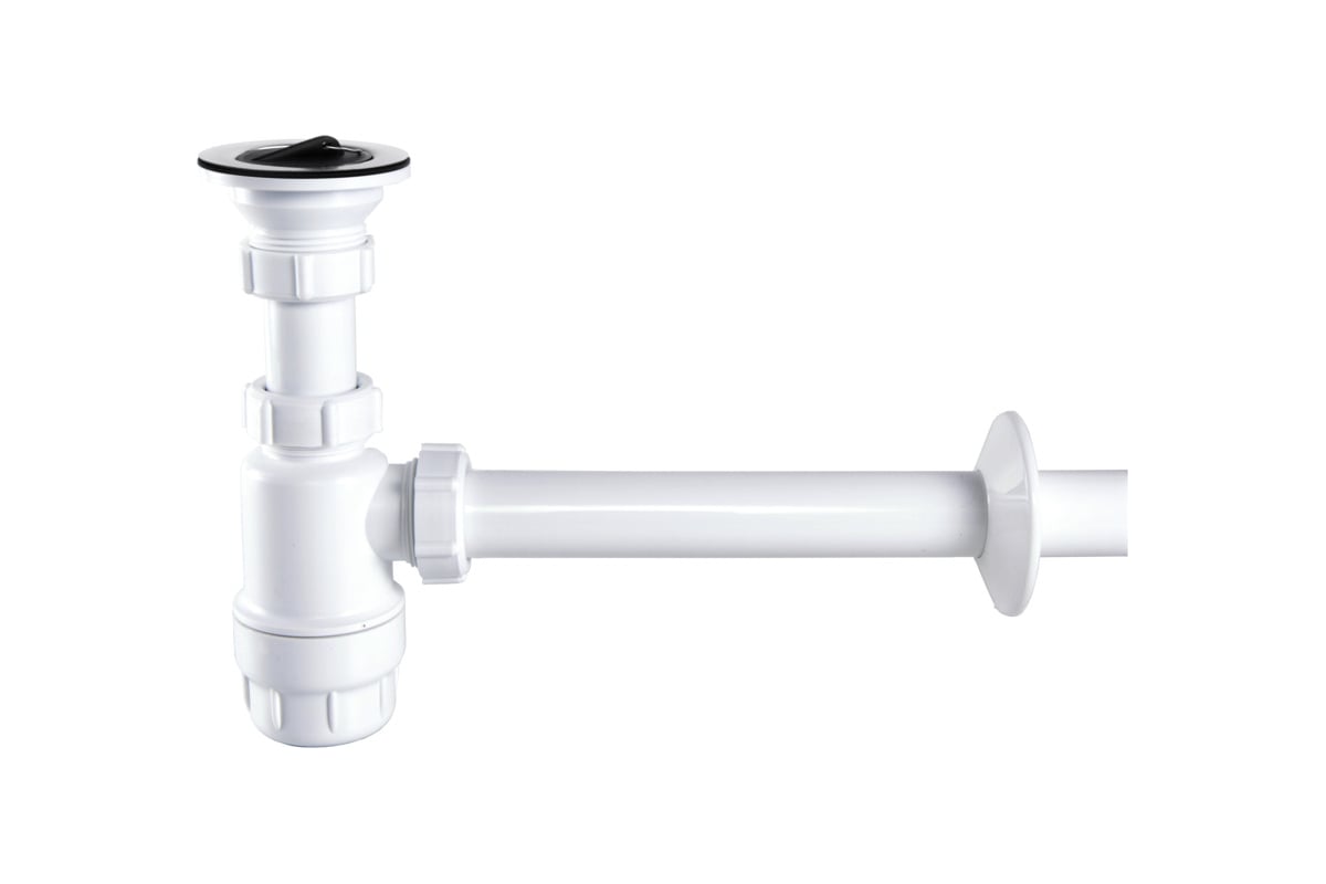 Сифон для умывальника STYRON 5/4, с водосливом, с подводкой 32 мм STY ...