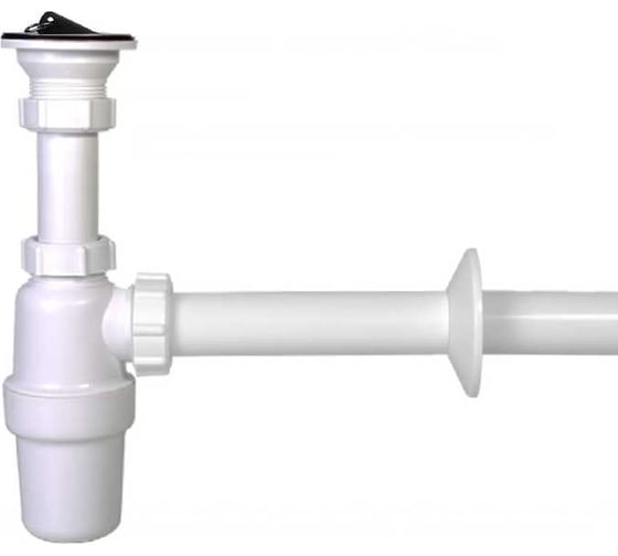 Сифон для умывальника STYRON 5/4, с водосливом, с подводкой 32 мм STY-533