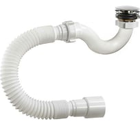 Сифон для душевого поддона ORIO 1 1/2x40 S-тип, клик-клак, с гиб.тр.40/50 А-20589