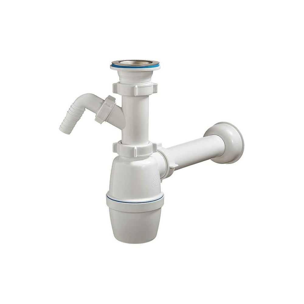 Бутылочный сифон ORIO 1 1/2x40 с одним отводом и прямой трубой 40-40 В ...