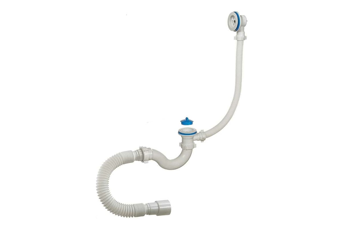 Сифон для ванны ORIO 1 1/2x40, с пластиковой решеткой D-70мм, с ...