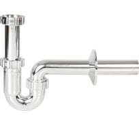 Сифон для раковины STYRON (пластиковый), без водослива, коленный гидрозатвор, труба D32 мм, хром STY-638-32-K