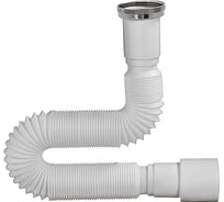 Гибкая труба ORIO 1 1/2x40/50, с латунной гайкой хром, длина 1250мм АС-10132М