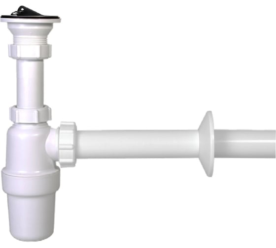 Сифон для раковины STYRON с большим стоком, с водосливом, с трубой 32 мм STY-534-32