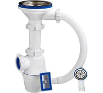 Бутылочный сифон ORIO 3 1/2x40, с переливом универсальный перелив А-4507