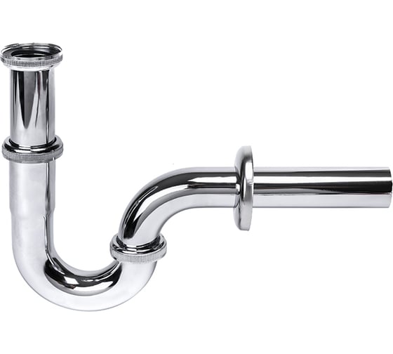Металлический сифон коленного типа STYRON с трубой, 32 мм STY-638-32-F 1