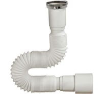 Гибкая труба ORIO 1 1/2x40/50, с латунной гайкой хром, длина 650мм АС-1013М