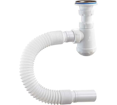 Сифон ORIO Чик бутылочный 1 1/4x32, с гибкой трубой 32-32 (650 мм) М-32019