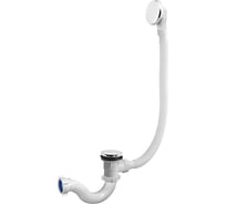 Сифон для ванны ORIO 1 1/2x40 S-тип, клик-клак, с переливом перелив и слив металлические А-2108